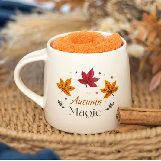 Coffret mug chaussette “Magie d’Automne”